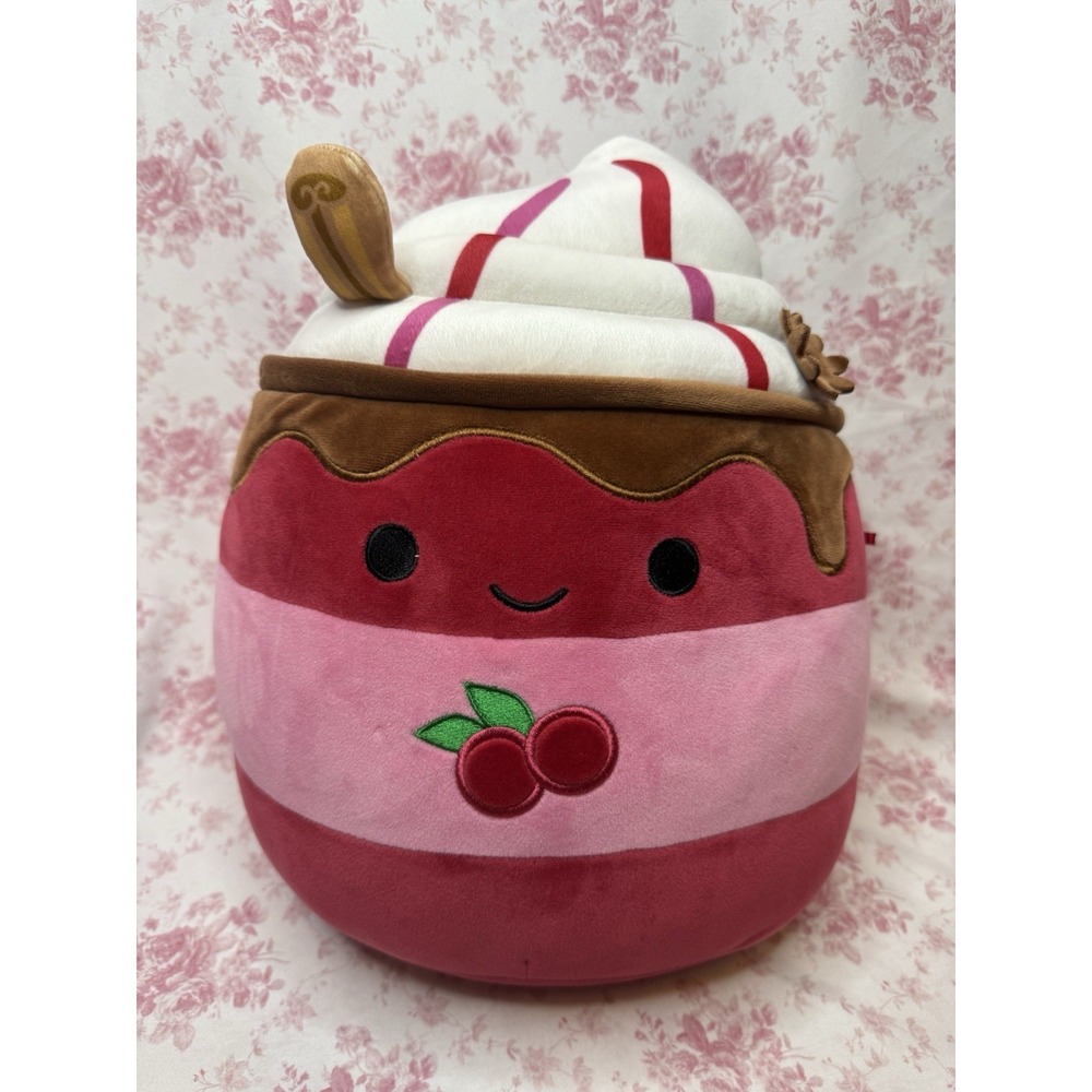 Squishmallows Maude Cranberry Mocha Plush 14" Kellytoy Stuffed Toy